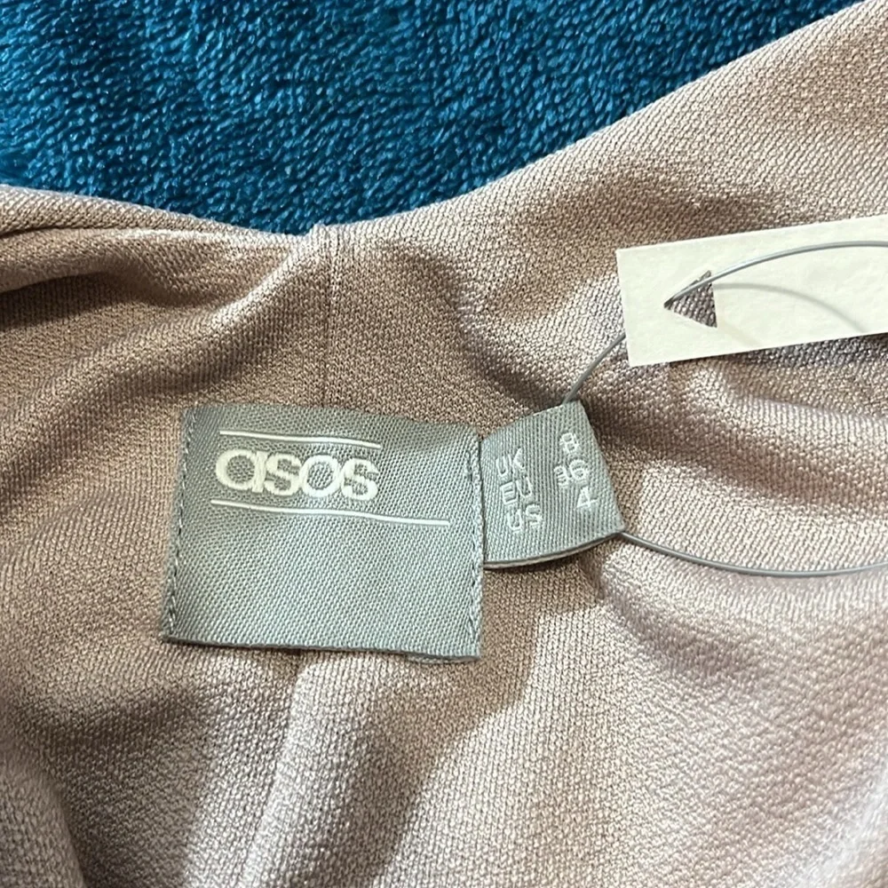 ASOS spaghetti strap dress! Color beige! Pit the pit 17 inches. Length 36 inches - Picture 16 of 17